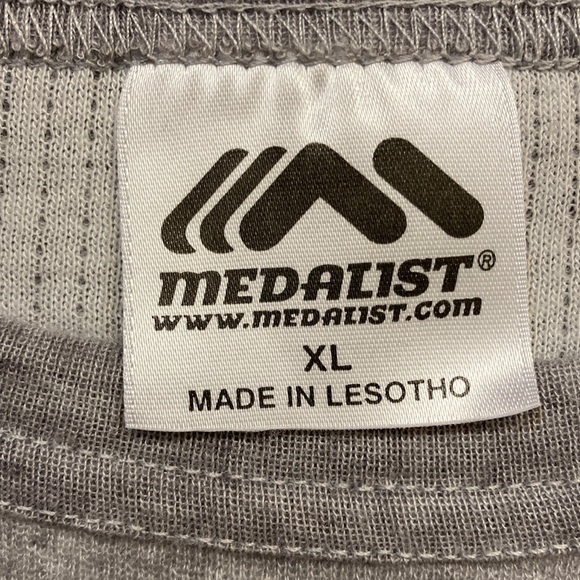 Medalist wool lined long sleeve base layer shirt size xl kids or small adult - Picture 5 of 7